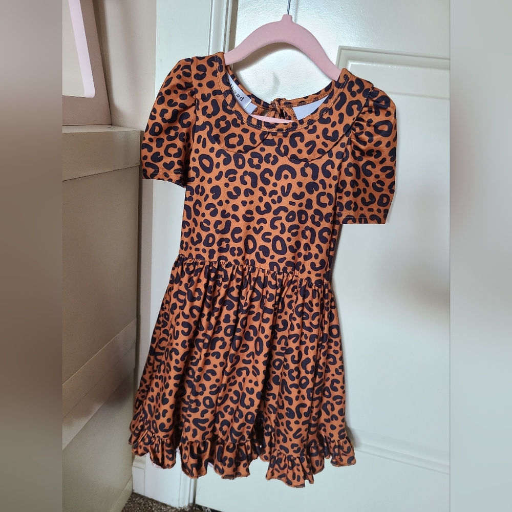 Girlhood Cheetah Twirl Dress